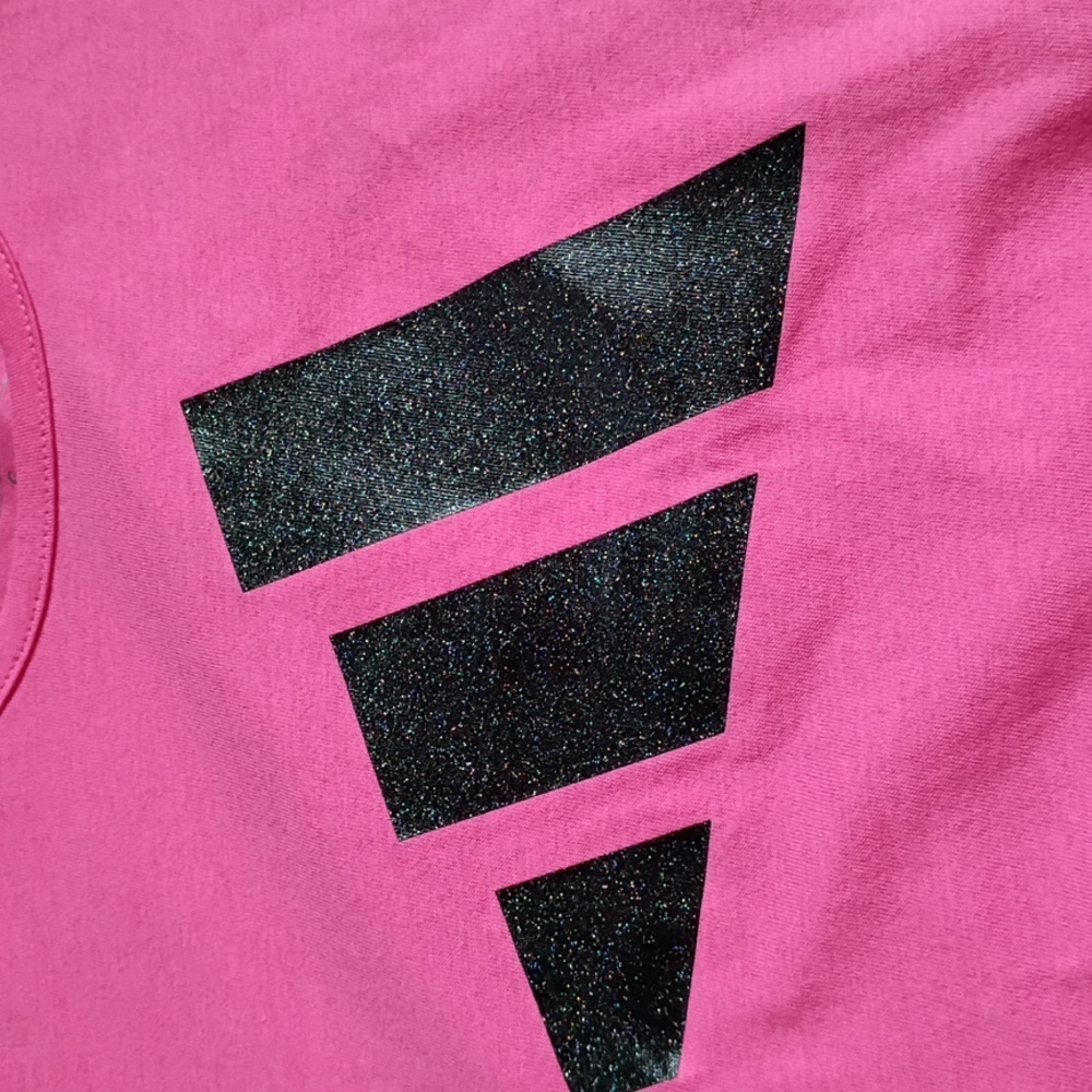 Adidas Girls Size 6 Youth 6y Pink Outfit with Colorful Accents Nwt New With Tags - Picture 5 of 7